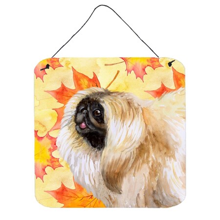 Carolines Treasures Pekingese Fall Wall or Door Hanging Prints, 6 x 6 in. BB9942DS66